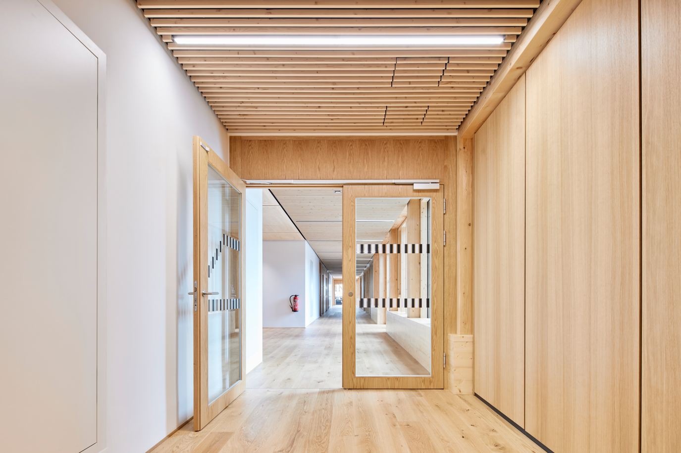 Hörmann-Brandschutztüren aus Holz – Maximale Transparenz und Funktion in einem.